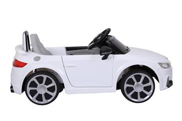 Audi TT RS ELBil til børn 12V m/Gummihjul og 2.4G Fjernbetjening, Hvid-10