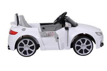 Audi TT RS ELBil til børn 12V m/Gummihjul og 2.4G Fjernbetjening, Hvid-11
