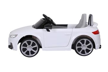 Audi TT RS ELBil til børn 12V m/Gummihjul og 2.4G Fjernbetjening, Hvid-6