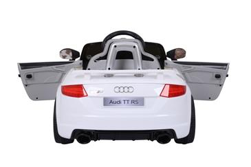 Audi TT RS ELBil til børn 12V m/Gummihjul og 2.4G Fjernbetjening, Hvid-8