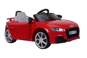 Audi TT RS ELBil til børn 12V m/Gummihjul og 2.4G Fjernbetjening, Rød-13