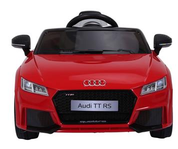Audi TT RS ELBil til børn 12V m/Gummihjul og 2.4G Fjernbetjening, Rød-5