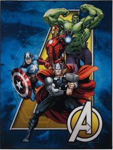 Avengers A-Team De Luxe gulvtæppe til børn 95x125
