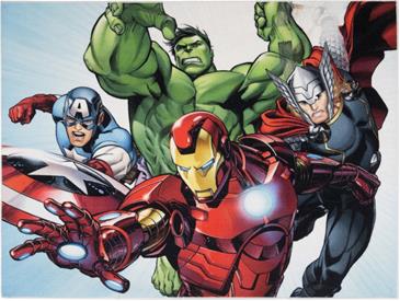 Avengers Iron Man De Luxe gulvtæppe til børn 95x125