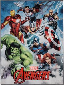 Avengers Marvel De Luxe gulvtæppe til børn 95x125