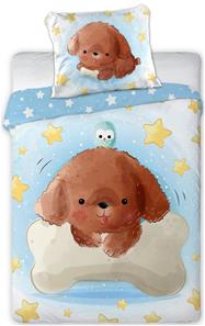 Baby Hundehvalp Junior Sengetøj 100x135 cm - 100 procent bomuld