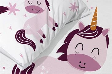 Baby Magisk Unicorn Junior Sengetøj 100x135 cm - 100 procent bomuld-4