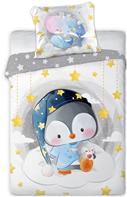 Baby Pingvin Junior Sengetøj 100x135 cm - 100 procent bomuld