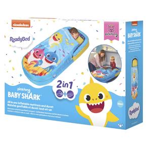 Baby Shark Min første Gæsteseng / ReadyBed m/Sovepose-5