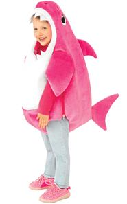 Baby Shark / Mommy  Shark Deluxe Pink børnekostume (6-48 måneder)