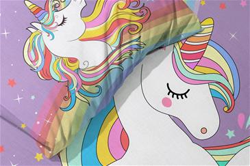 Baby Unicorn Pony Junior Sengetøj 100x135 cm - 100 procent bomuld-4