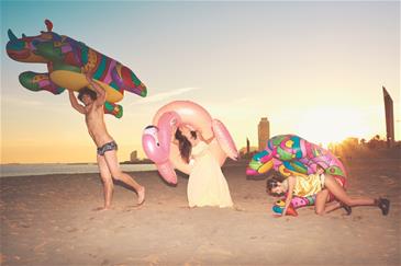 Badedyr Fashion ''Flamingo Luxury'' 173 x 170 cm-5