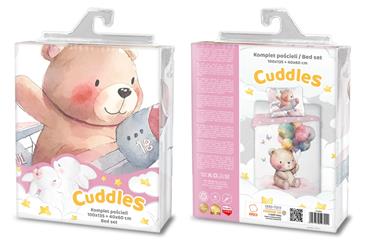 Bamse Cuddles Junior Sengetøj 100x135 cm - 100% Bomuld-2