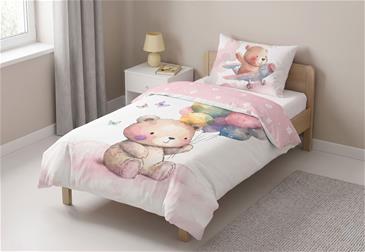 Bamse Cuddles Junior Sengetøj 100x135 cm - 100% Bomuld-3