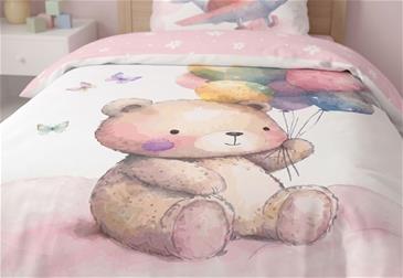Bamse Cuddles Junior Sengetøj 100x135 cm - 100% Bomuld-5