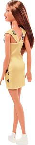 Barbie dukke med gul kjole-4