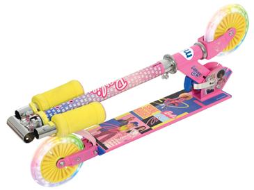 Barbie Foldbart Løbehjul med LED-lyshjul-6