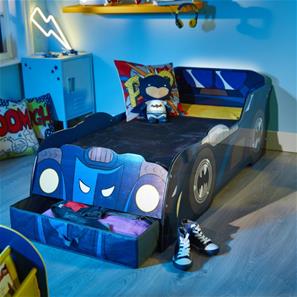 Batman Batmobile m/Lys Junior børneseng (140cm)-3