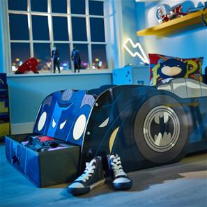Batman Batmobile m/Lys Junior børneseng (140cm)-4