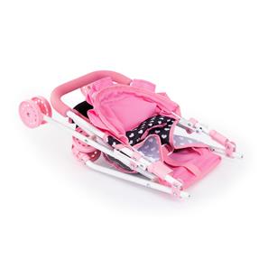 Bayer Design Buggy Dukke Paraplyklapvogn, Pink Hjerter-5