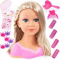 Bayer Design Charlene Super Model Sminke og Frisørhoved, Blond