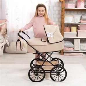 Bayer Design Classic Deluxe dukkevogn, Beige-3