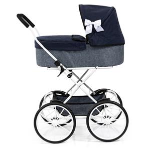 Bayer Design Classic Deluxe dukkevogn, blå-10