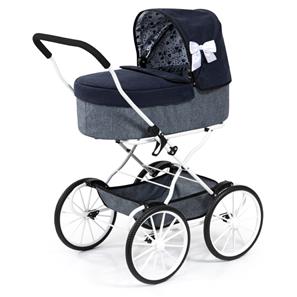 Bayer Design Classic Deluxe dukkevogn, blå-12