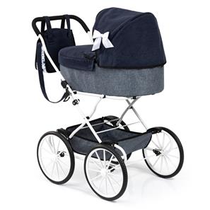 Bayer Design Classic Deluxe dukkevogn, blå-14