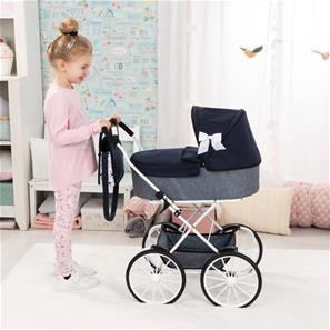 Bayer Design Classic Deluxe dukkevogn, blå-5