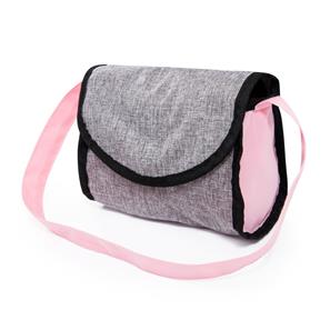 Bayer Design Cosy dukkevogn med pusletaske, tæppe  Grå/Pink-9