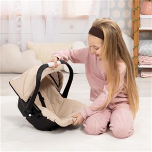 Bayer Design Deluxe Dukkeautostol med solskygge, beige-2