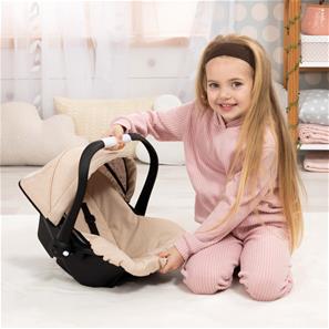 Bayer Design Deluxe Dukkeautostol med solskygge, beige-3