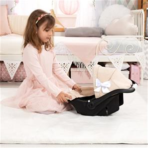 Bayer Design Deluxe Dukkeautostol med solskygge, beige-5