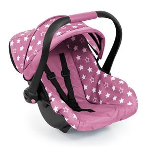 Bayer Design Deluxe Dukkeautostol med solskygge, pink