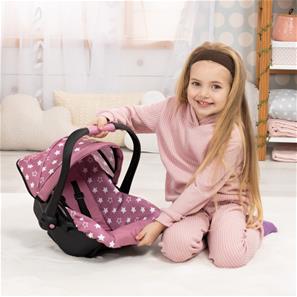 Bayer Design Deluxe Dukkeautostol med solskygge, pink-2