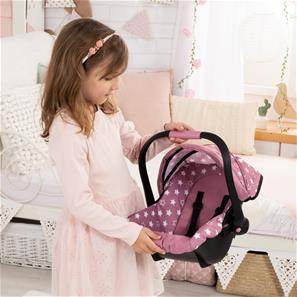 Bayer Design Deluxe Dukkeautostol med solskygge, pink-4