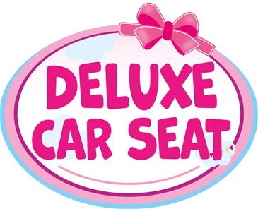 Bayer Design Deluxe Dukkeautostol med solskygge, pink-6