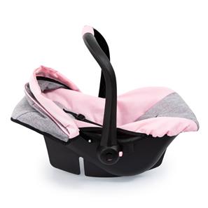 Bayer Design Deluxe Dukkeautostol med solskygge, pink/grå-4