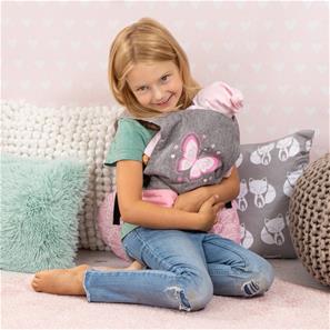 Bayer Design Deluxe Dukkebæresele, Grå/Pink-3