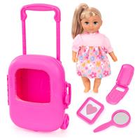 Bayer Design Deluxe Trolley-sæt med Dukke(28 cm)