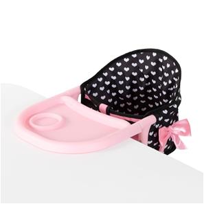 Bayer Design Dukke bordstol med bakke, Pink Hjerter-2