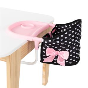 Bayer Design Dukke bordstol med bakke, Pink Hjerter-6