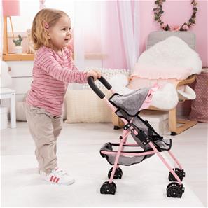 Bayer Design Buggy Dukke Paraplyklapvogn, Grå/Pink-2