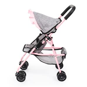 Bayer Design Buggy Dukke Paraplyklapvogn, Grå/Pink-6