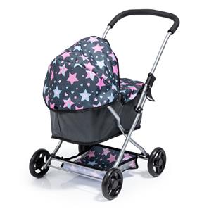Bayer Design Go dukkevogn (Stars Navy/Grå)-3