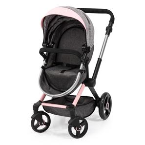 Bayer Design Kombi Dukkevogn XEO deluxe Sæt, Grå/Pink-10