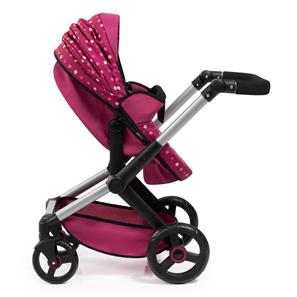 Bayer Design Kombi Dukkevogn XEO deluxe Sæt, mørk pink-8