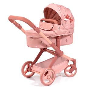 Bayer Design Kombi Dukkevogn XEO, Koralrosa blomstret-13