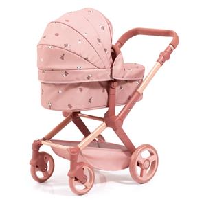 Bayer Design Kombi Dukkevogn XEO, Koralrosa blomstret-15